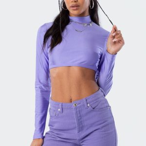 Kimmy Shiny Crop Top