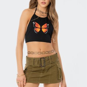 Fly Away Open-Back Crop Top