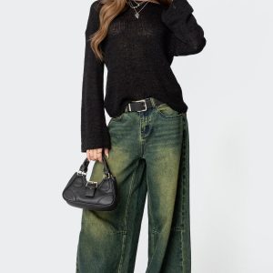 Shawn Washed Low Rise Baggy Jeans