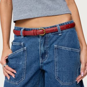 Goldey Faux Leather Belt