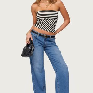 Nikoletta Low Rise Straight Leg Jeans