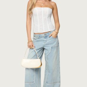 Teela Lacey Low Rise Baggy Carpenter Jeans