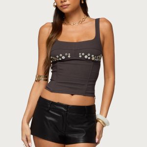 Libbie Iridescent Button Corset