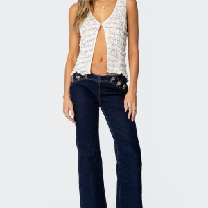 Alison Low Rise Flared Jeans