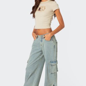 Andi Low Rise Baggy Cargo Jeans
