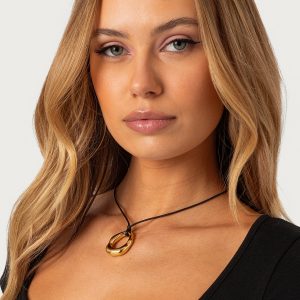 Hoop Cord Necklace