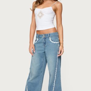 Alisha Lacey Low Rise Baggy Jeans