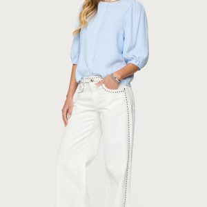 Quincy Studded Low Rise Baggy Jeans