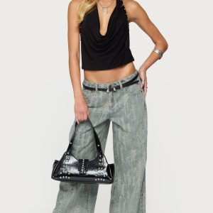 Blaze Distressed Low Rise Baggy Jeans