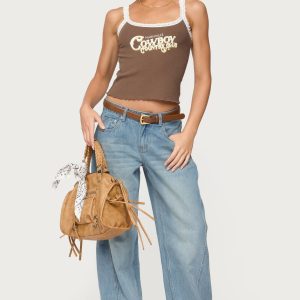 Korie Low Rise Barrel Leg Jeans