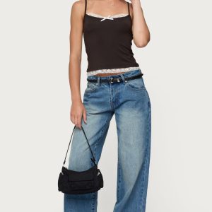 Magda Acid Wash Low Rise Baggy Jeans