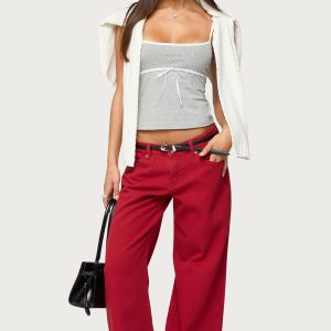 Petite Roman Low Rise Baggy Jeans
