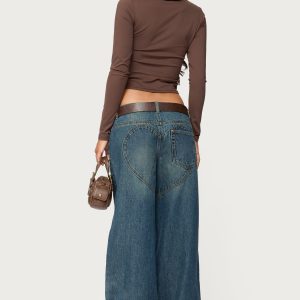 Heartly Low Rise Baggy Jeans