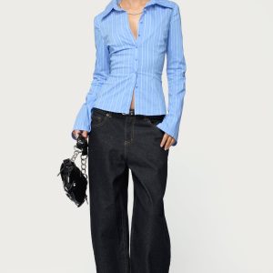 Petite Kella Low Rise Baggy Jeans