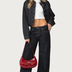 Raelynn Washed Low Rise Baggy Jeans