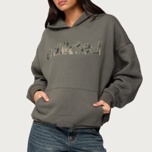 Camo Cutie Edikted Oversized Hoodie