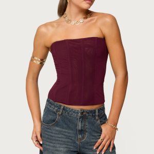 Reed Sheer Mesh Corset