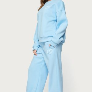 Love Edikted Wide Leg Sweatpants