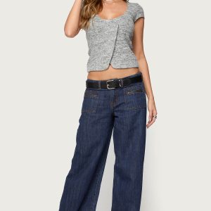 Jimena Low Rise Wide Leg Jeans