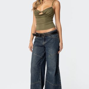 Laney Vintage Washed Low Rise Baggy Jeans