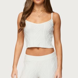 Louise Cable Knit Tank Top