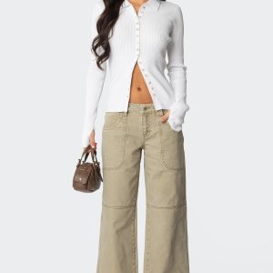 Morgan Low Rise Baggy Carpenter Jeans