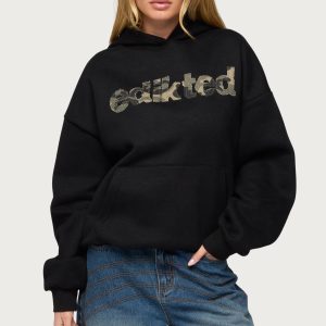 Camo Cutie Edikted Oversized Hoodie