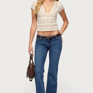 Vania Ultra Low Rise Bootcut Jeans