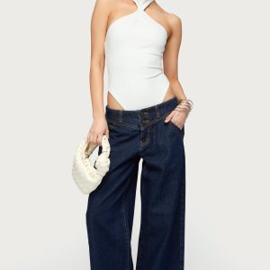 Petite Meredith Low Rise Wide Leg Jeans