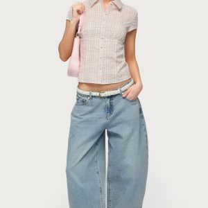 Petite Kella Low Rise Baggy Jeans