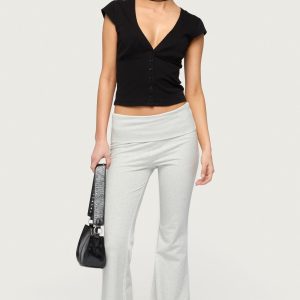 Petite Naomi Foldover Flared Leggings