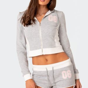 Pat Zip Up Hoodie