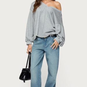 Raelynn Washed Low Rise Baggy Jeans