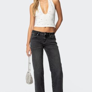 Shayna Low Rise Straight Leg Jeans