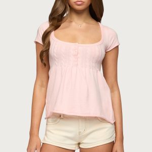 Ulyana Cable Knit Babydoll Top