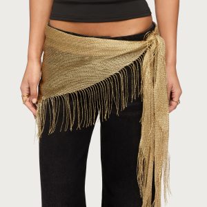 Fringed Waist Scarf