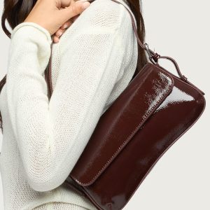 Red Carpet Faux Patent Leather Bag