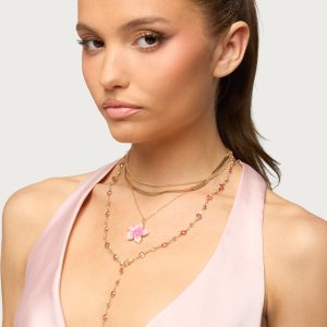 Tropical Flower Necklace Set
