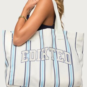 Edikted Stripey Tote Bag