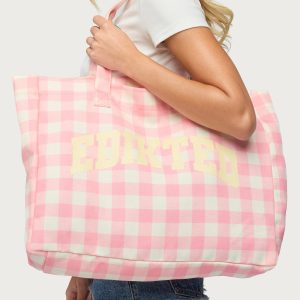 Edikted Gingham Tote Bag