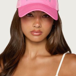 Style Icon Rhinestone Trucker Hat