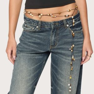 Mixed Bead Cord Belt