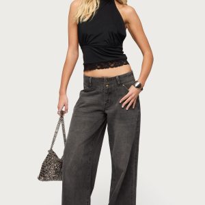 Meredith Low Rise Wide Leg Jeans