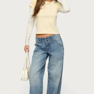 Meredith Low Rise Wide Leg Jeans