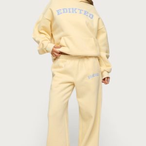 Edikted Lover Wide Leg Sweatpants