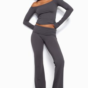 Oriane Foldover Flared Leggings