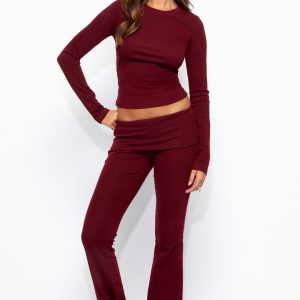 Ivanne Foldover Flared Pants