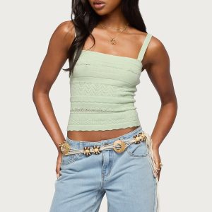 Naia Pointelle Knit Tank Top