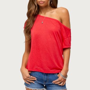 Amora Off Shoulder Sheer Top