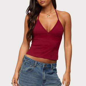 Noriah V Neck Halter Top